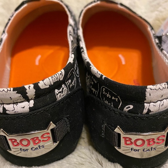 Bobs from Skechers Beach Bingo Black Flats Size 7W - Picture 8 of 8